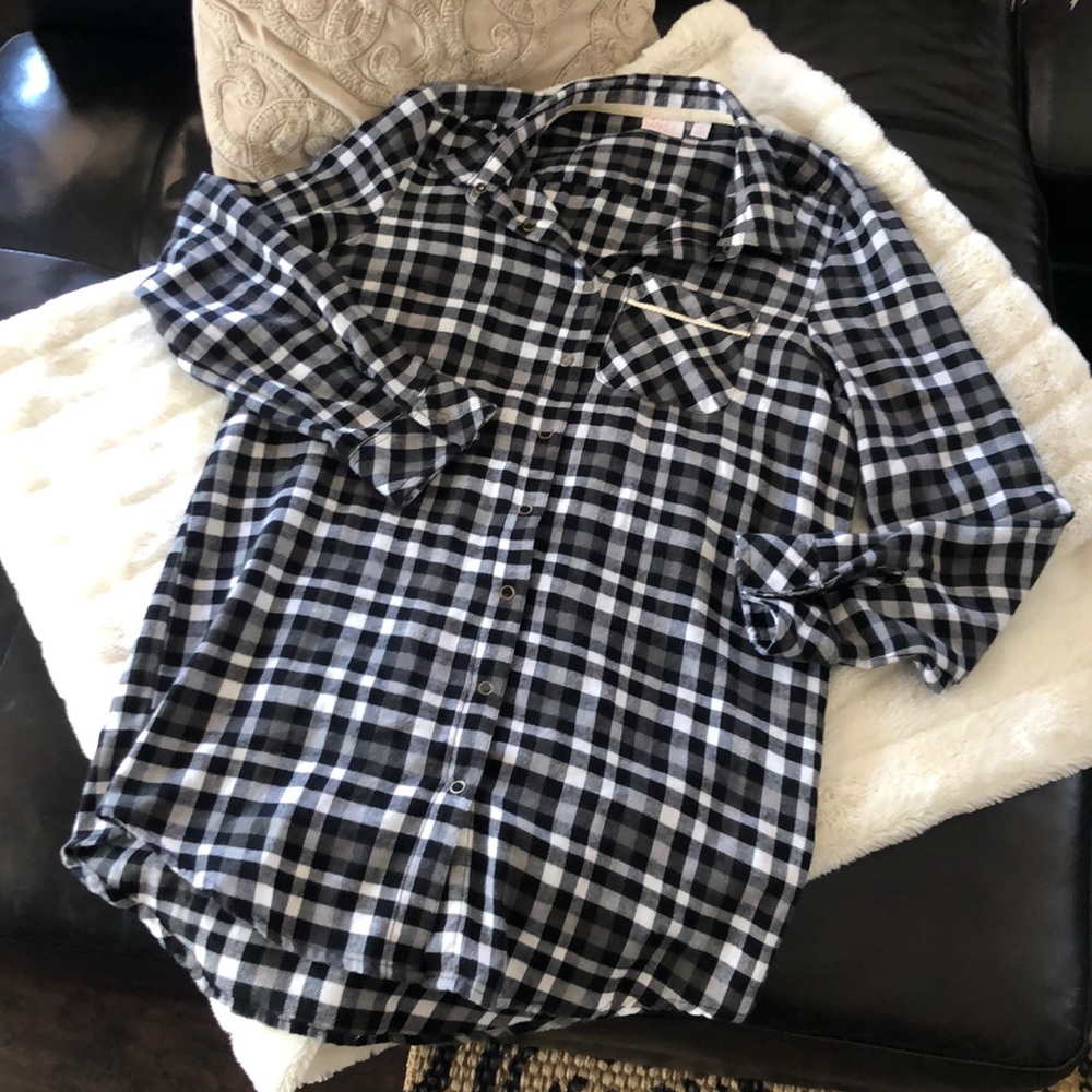 Make and model flannel night shirt from Nordstrom